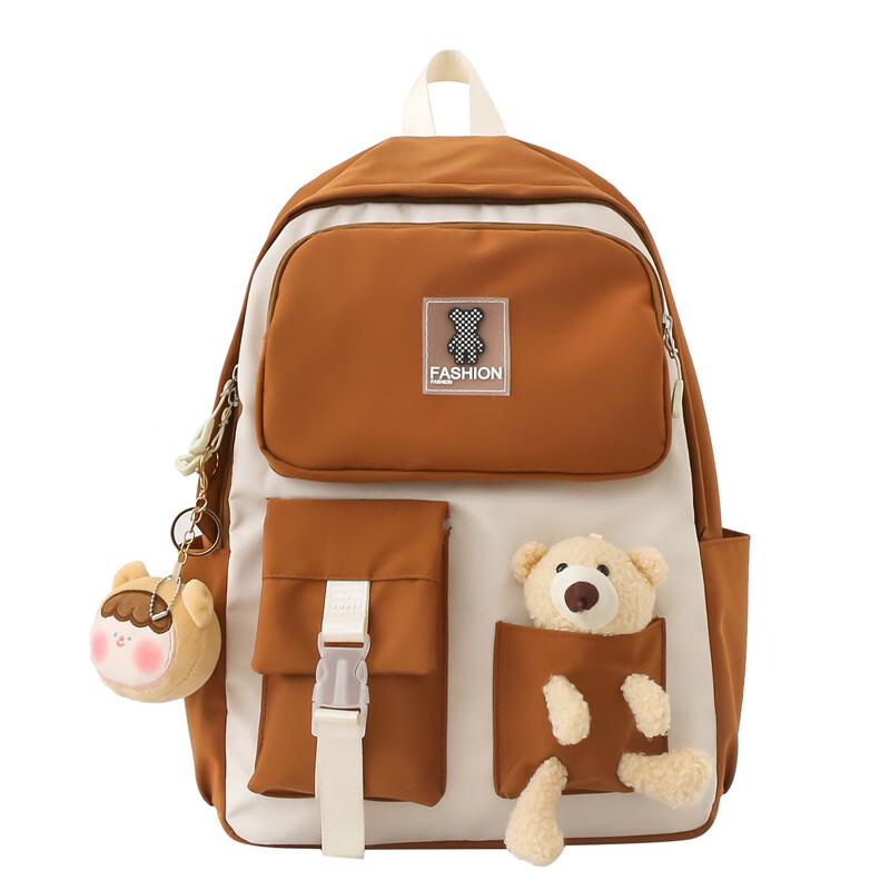 Lishen Rose Language Cartoon Bear Backpack