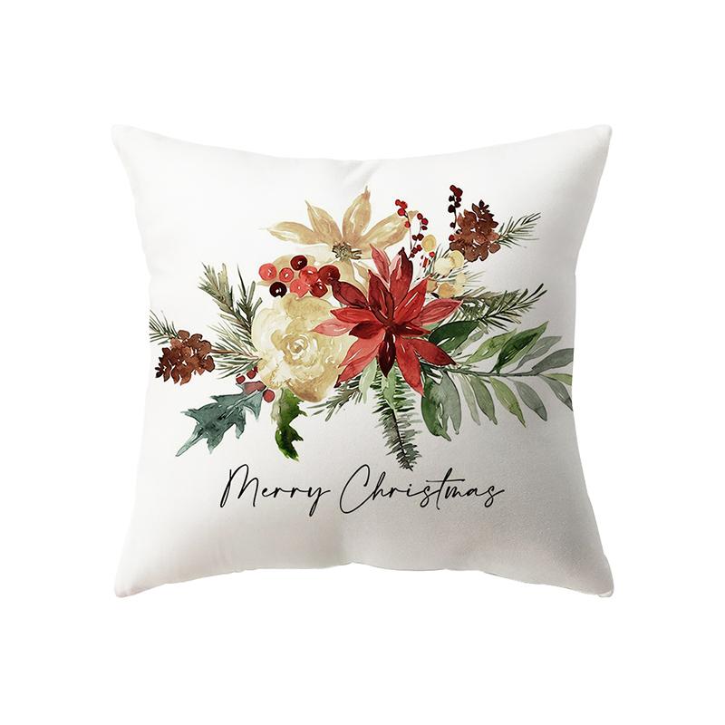 Christmas Theme Christmas Tree Decoration Pattern Cushion Cover Home Living Room Sofa Decoration Pillow Pillow Cover