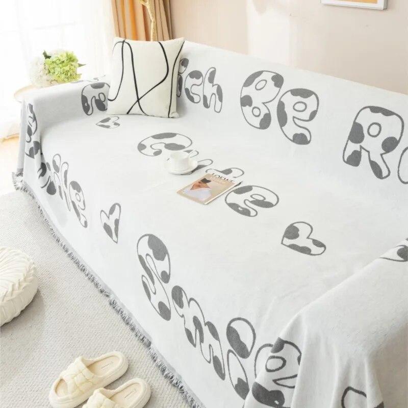 Funda Sofas Ajustables Simle Sofa Cover Mat Throw Blanket Living Room Sofa Couple Position Modern Throw Camping Picnic Blanket