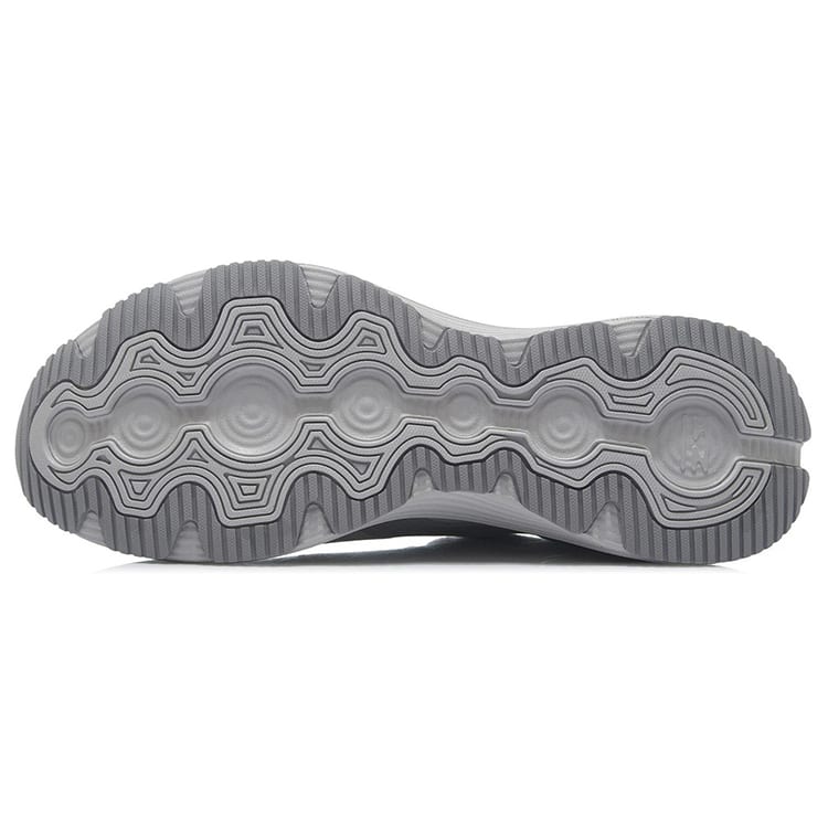 LiNing YueYing Element Shock Absorbers Slip Resistant Abrasion Resistant Breathable Low top Running Shoes Men's Gray ARHR223-3