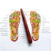 Wooden Body Massage Stick Round Head Foot Reflexology Massager  for Relieve Physical Fatigue
