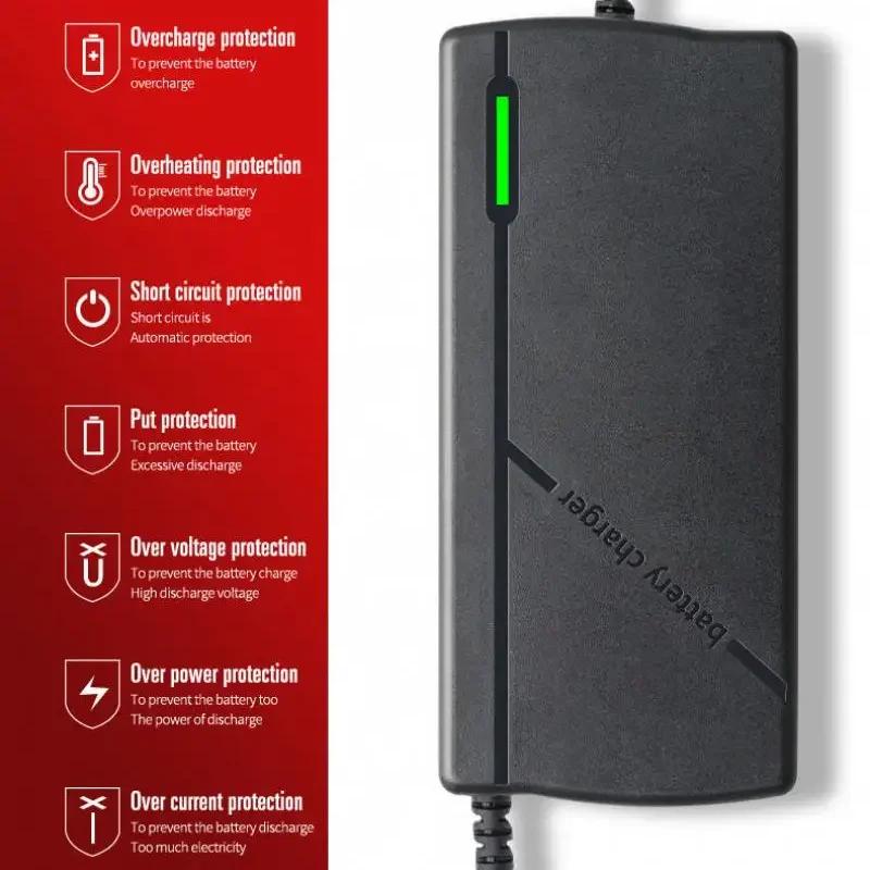 LiFePo4 Charger 12V 24V 5A 10A Car Battery Charger 110-220V Smart Battery Charger 14.6V 29.2V Fast Charger For Car Fast Charging With Alligator Clip