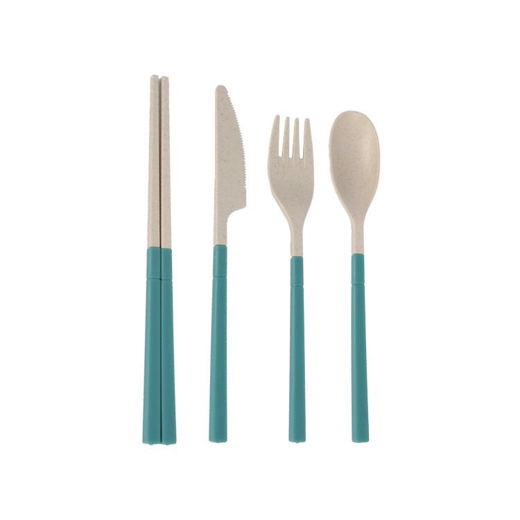 Portable Folding Cutlery Set for Outdoor Use Knife Fork Spoon and Chopsticks