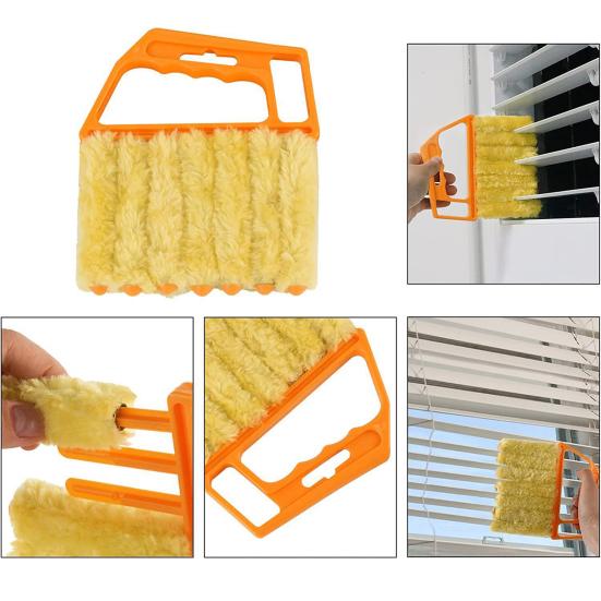 4Pcs Window Blinds Cleaning Brush Soft Microfiber Ergonomic Handle Multi-functional Air