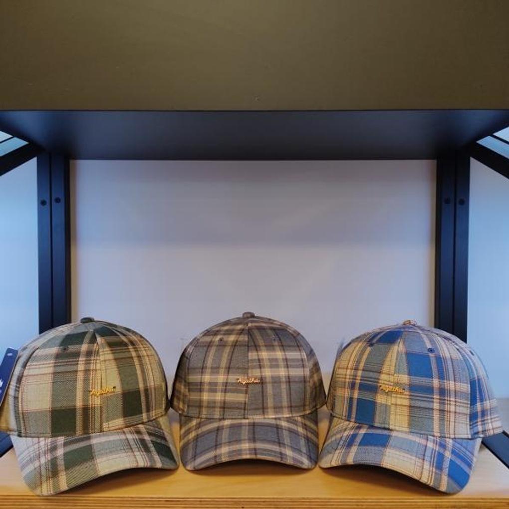 

Agatha Check Handwriting Baseball Cap AG15UCC001