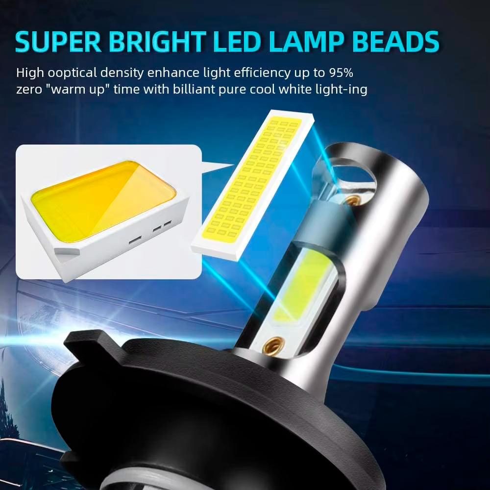 1CPS Plug and Play H11 H8 H9 Motorcycle LED Headlight 6000K White 20000LM Moto Lamp For Suzuki Vstrom 650 DL650A ABS 2017 2018