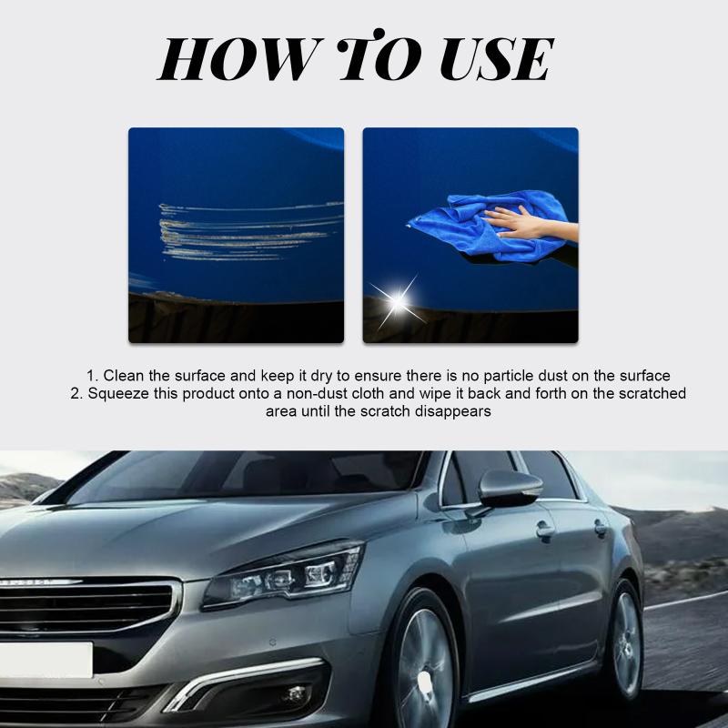 Car Paint Protection 100ml Auto Wax with  Repair Paste and Wipe Cloth Anti UV Quick Shine for Car Detailing