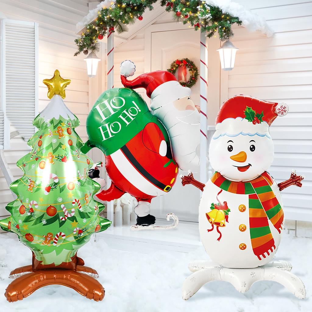 1pcs Santa Claus, Snowman, Christmas Tree Balloons, Christmas Home Decoration, New Year, Birthday, Christmas Decoration