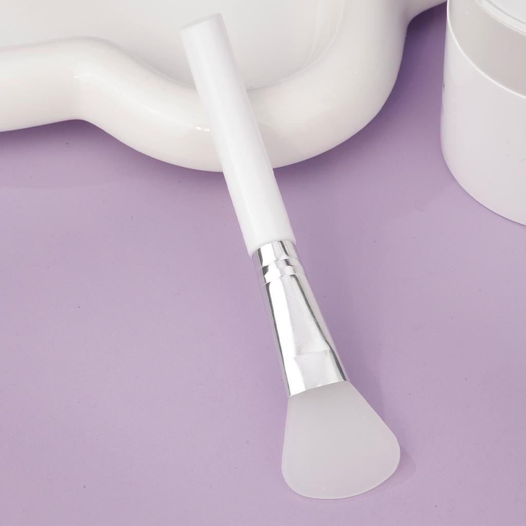 Slant Tail Rod Soft Head Silicone Mask Brush Hydrotherapy Application Mud Film Face Application Silicone Beauty Salon Film Adjustment Brush