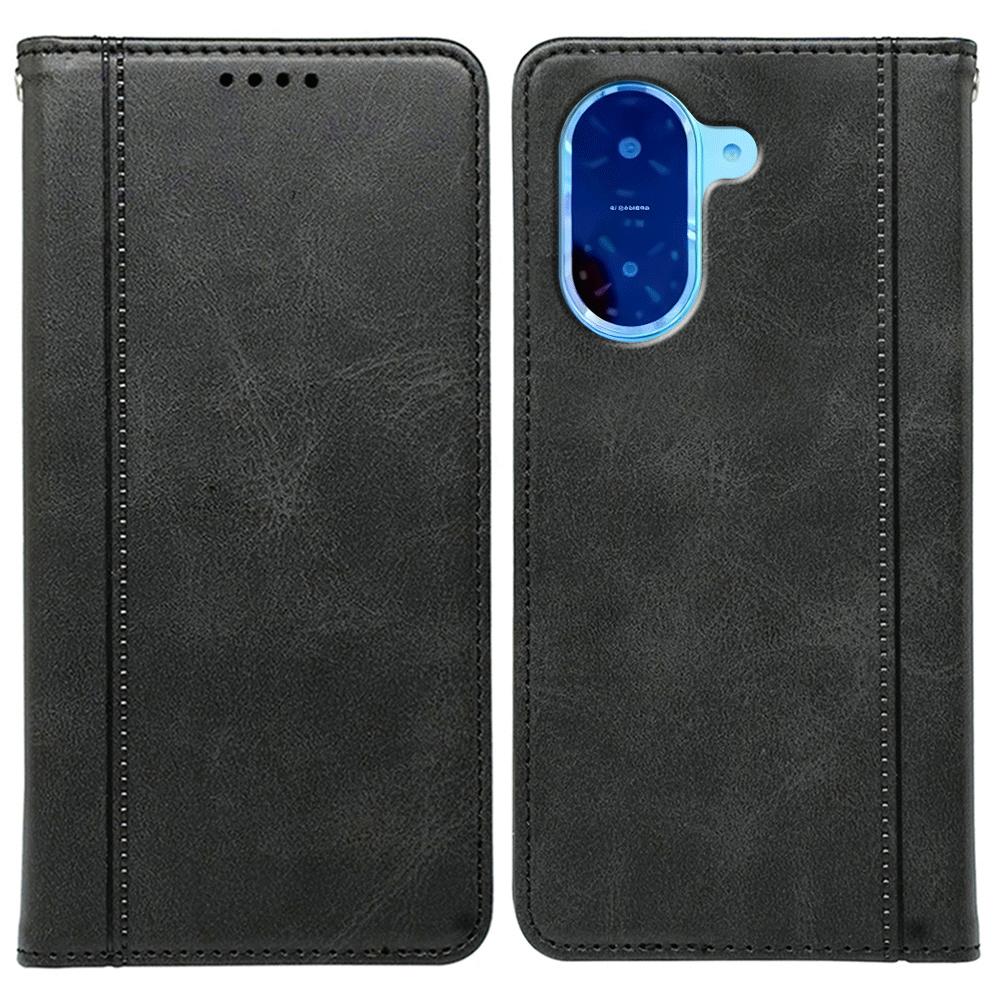 Für Xiaomi Redmi A5 4G (171,7 mm)/Poco C71 4G Hülle Verdeckter Magnetverschluss Kalbleder Textur Handyhülle