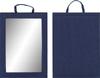 Mirror Q-32-Blue Large Hairdressing Mirror With Handle