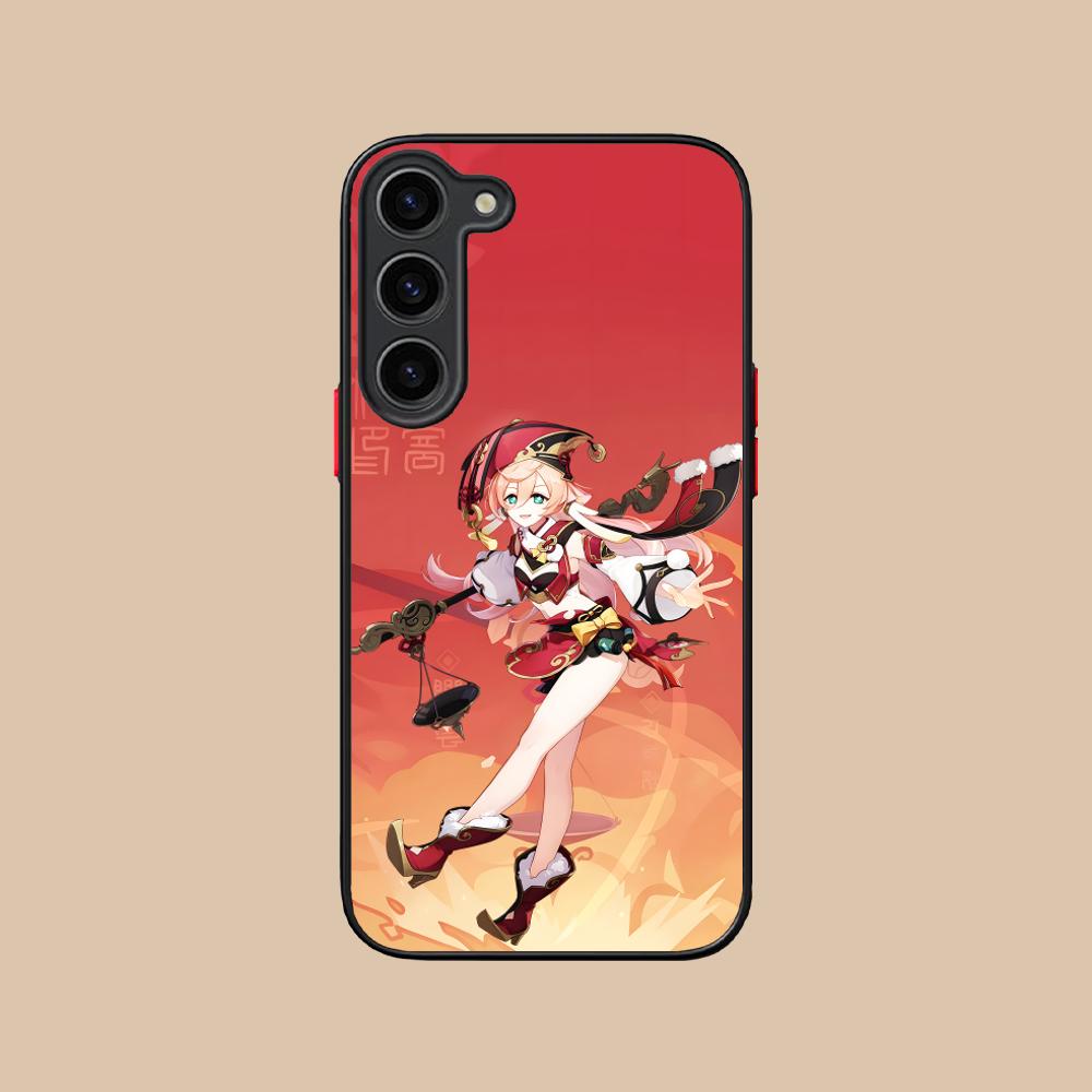 Game GI Yanfei Silicone Mobile Phone Case for Samsung Galaxy S26 S25 S24 S23 S22 S21 Plus FE Ultra Colorful Cover