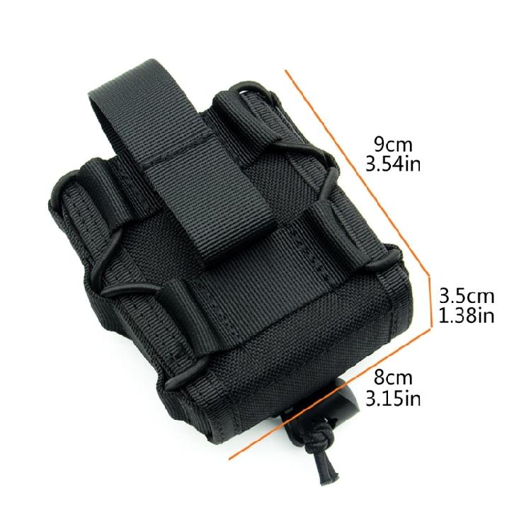 Open Top Nylon Handcuff Pouch Waist Belt Bag Handcuff Holder Hunting Accessory