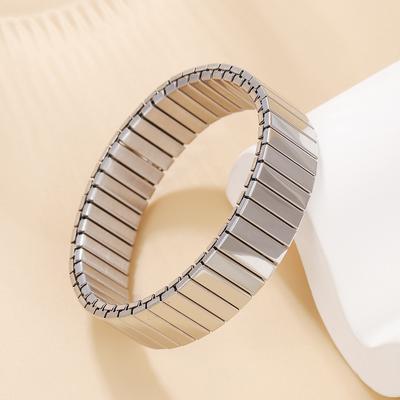 Stainless Steel Elastic Bracelet Full Light 16mm Wide Bracelet Men 'S Personality Wide Bracelet