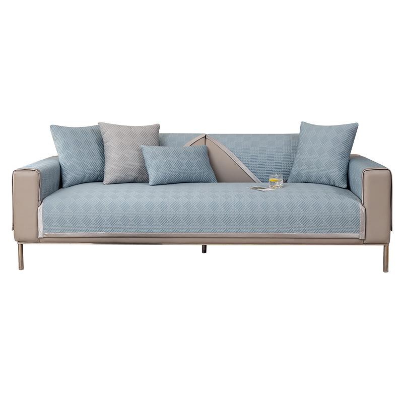 Ledový hedvábný polštář na pohovku, letní lehký luxus, moderní luxusní potah na pohovku, protiskluzová chladivá podložka, podsedák, potah na opěradlo, ručník