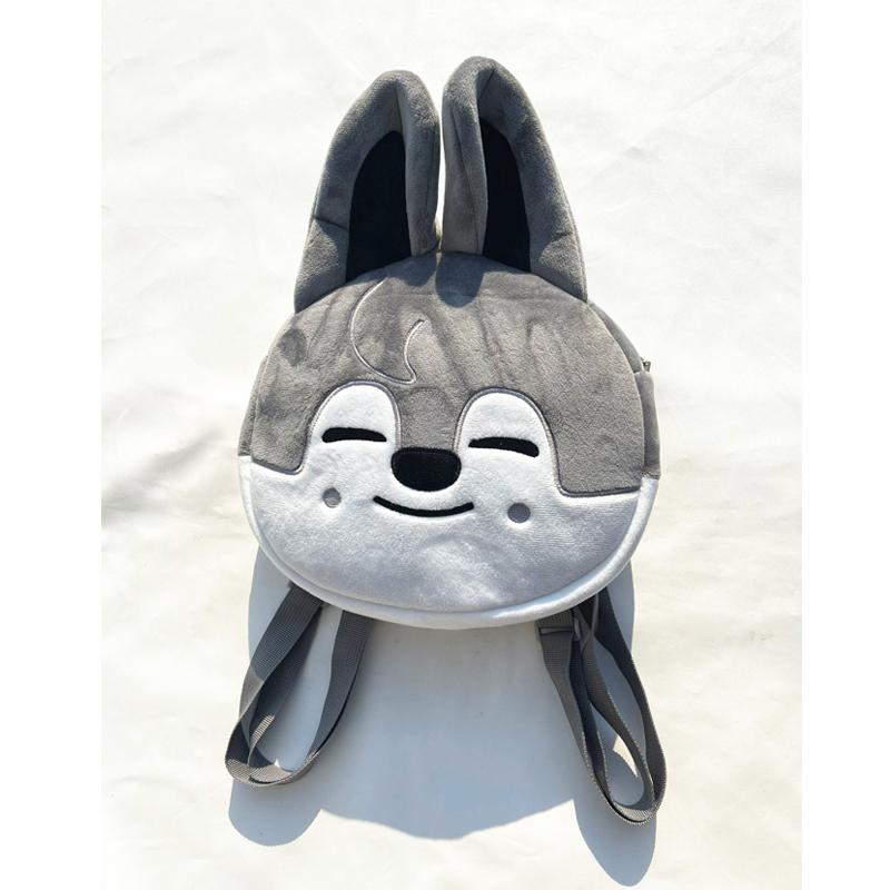 Stay Backpack Plush Bag Backpack Wolf Rabbit Piglet Bunny Cartoon Mini Backpack Chicken Fan Gift