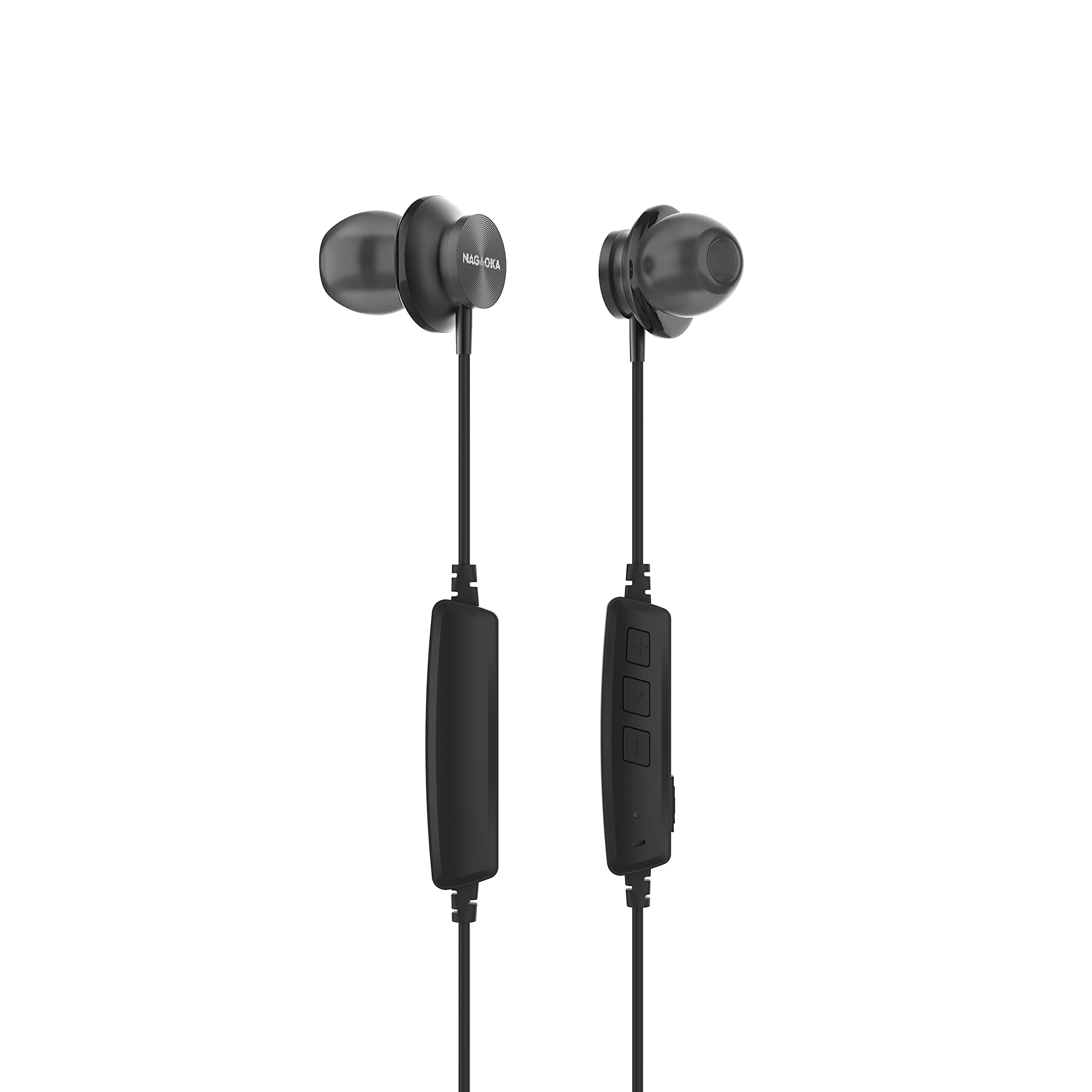 

NAGAOKA BT825BK Wireless Earbuds with Aluminum Black 10-Hour Playtime, Housing, чёрный