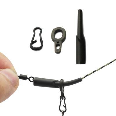 Accessori per kit Run Rig per la pesca alla carpa Anello per rig da corsa Perline in gomma per impianti di carpa Hair Rig Tackle