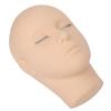 Lash Mannequin Head 3 Layers Safe Soft Silicone High Simulation Makeup Practice Head for Salon Massage Training