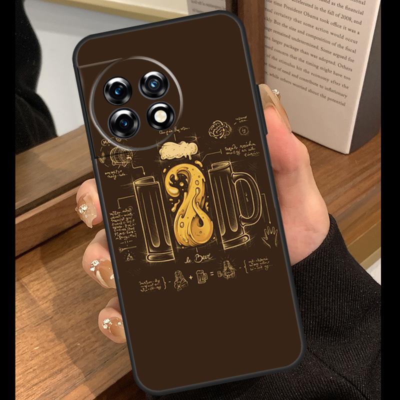 

Time Drink Cold Beer Case For OnePlus 13T 10T 15R 10R 12R 13R 13 12 11 9 10 Pro Nord CE 5 2 3 4 Lite N20 N30 Cover OnePlus Nord 2