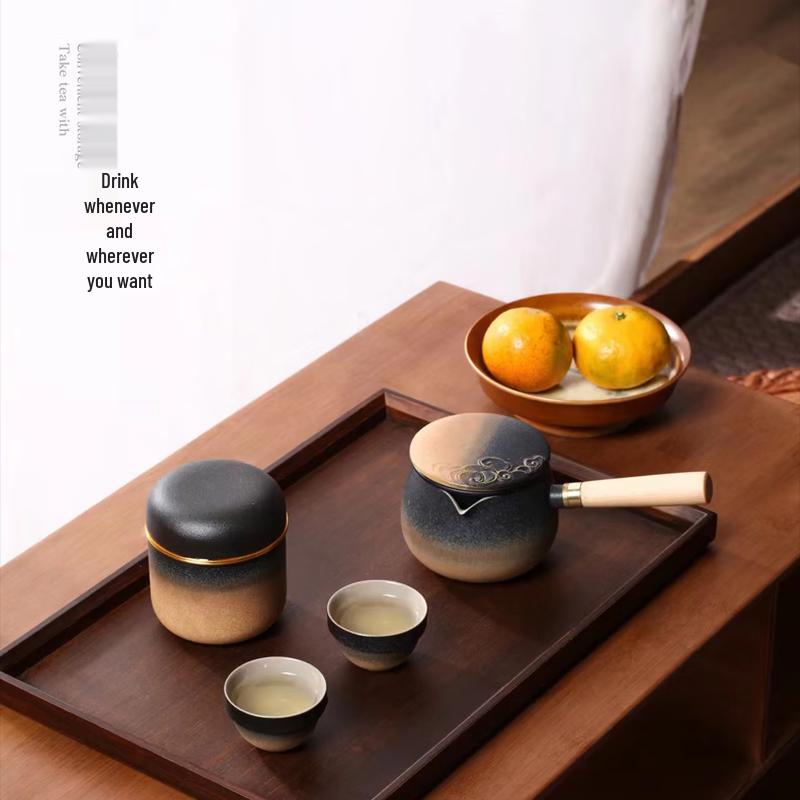NEW CASTLE Auspicious Portable Ceramic Tea Set