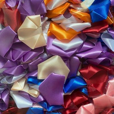 Floral Arrangement Accessories Handmade Satin Flower Petals Eternal Rose Petal Diy Bouquets for Wedding Anniversary Birthday