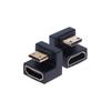 HDMI-Compatible Adapter 360 Degree Angled U-shaped L Converter Mini HD Male To HDMI Adapter