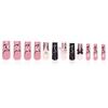 Pink Black False Nails with Star Printed Charming Comfortable To Wear Manicure Nails for Women and Girl Nail Salon