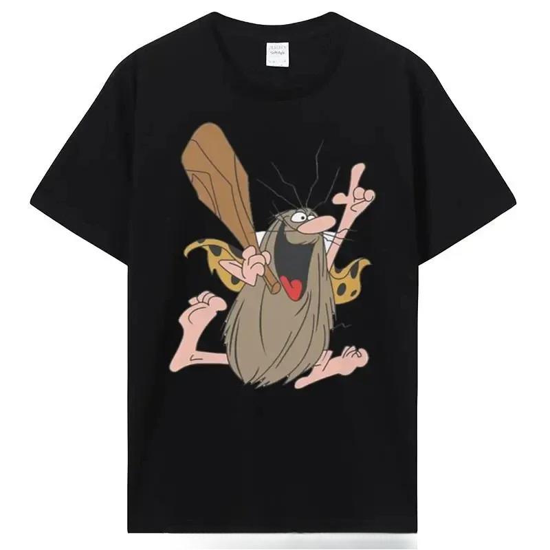 

Hanna Barbera Pattern Tshirt Captain Cavey 80s Cartoon Printed Top Casual T-shirt Women s T-shirt Special Gift - Men s Summer... 5XL