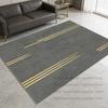 Nordic Geometric Carpet Luxury Living Room Decoration Large Area Simple Style Soft Rug Bedroom Non-slip Floor Mat Easy Cleaning