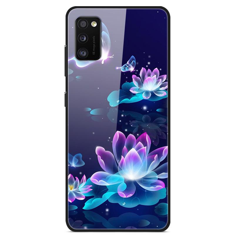 Para Samsung A41 Funda A31 A71 A51 Cristal Templado Cubiertas Traseras Rígidas Para Samsung Galaxy A51 Fundas de Teléfono Fundas Protectoras Coque A 41