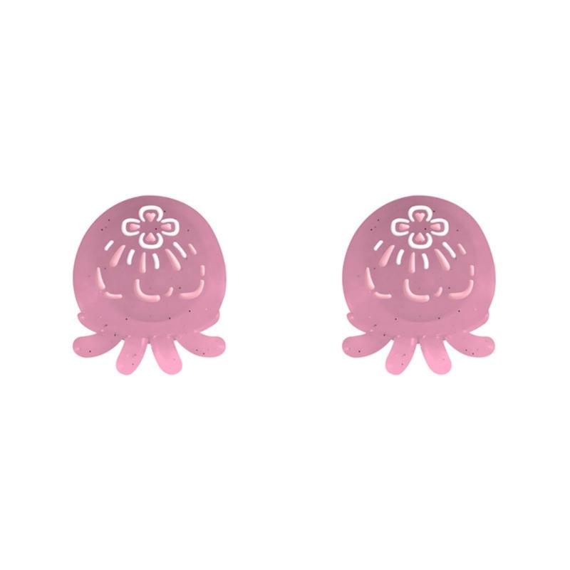 

Glowing Thumbstick Caps for XSX P4/5 Controllers Colorful Jellyfish Pattern Nonslip Silicone Rocker Guard розовый