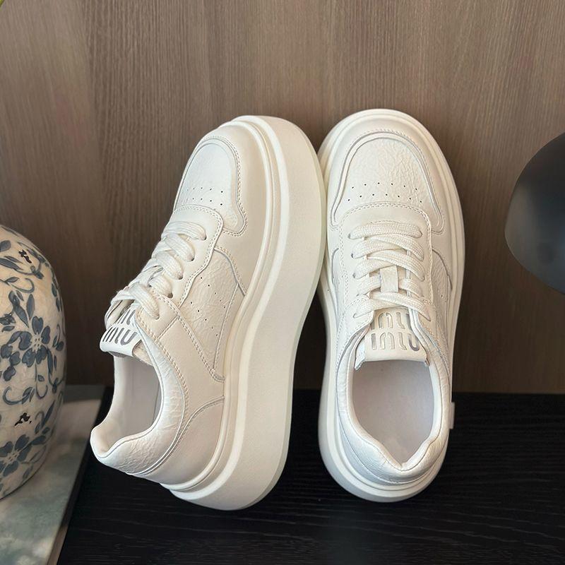 Thick-soled autumn and winter new heightening versatile lace-up board shoes lightweight sports and leisure shoes women's board shoes