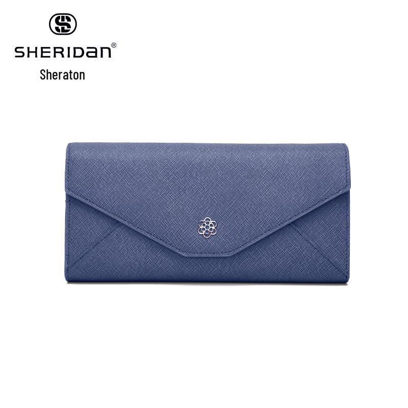 

SHERIDAN Women s Crossgrain Leather Long Wallet