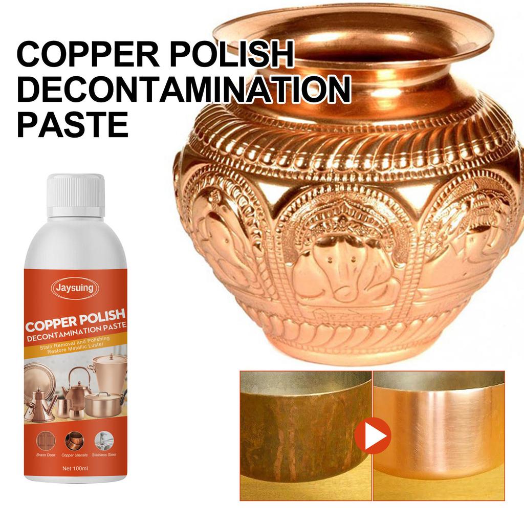 Jaysuing copperware cleaner, copper pot, copperware deoxidizer, brass, copper rust remover and brightener
