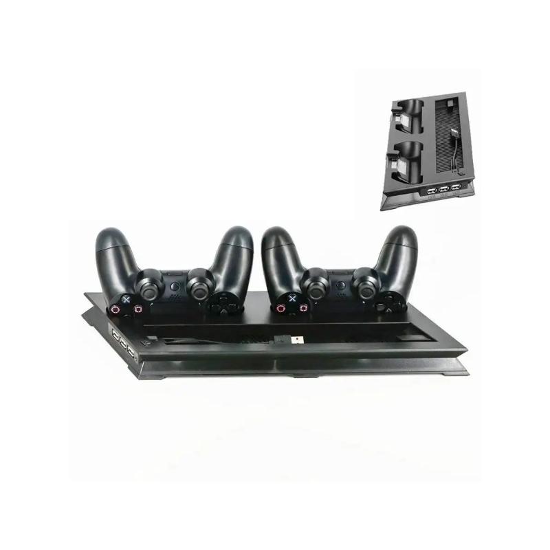 PS4 Slim Cooling Vertical Stand Controller Charging Dock With USB Type-A Ports for PlayStation 4 Slim