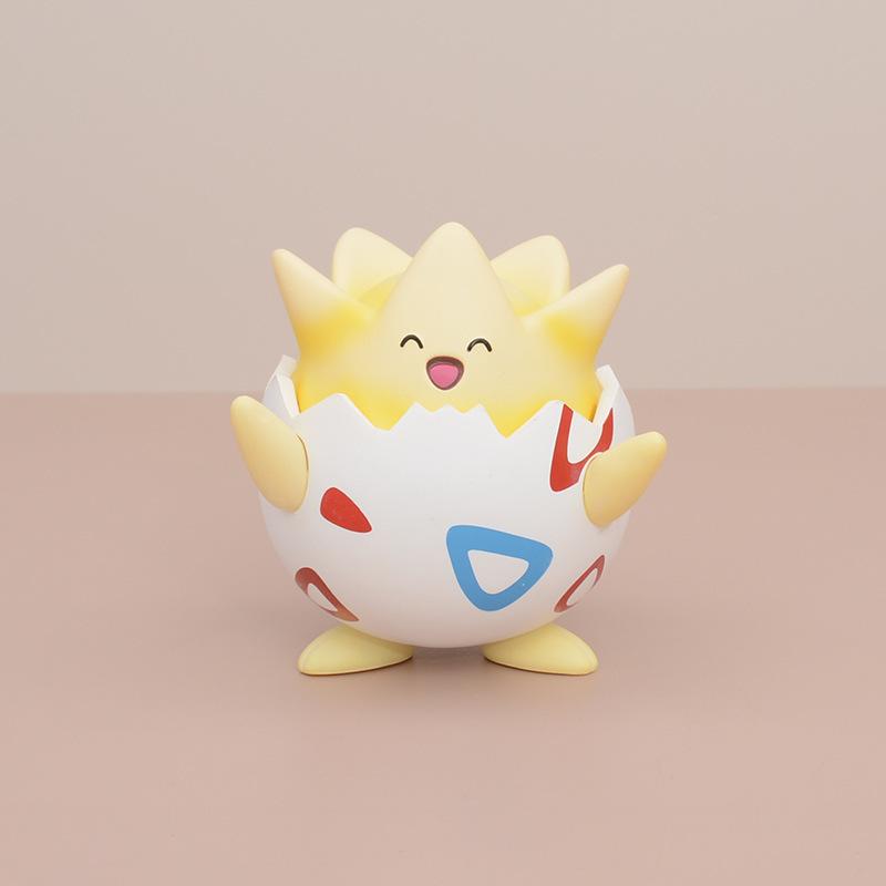 Kawaii Pokemon Happy Togepi Anime Figure Car Desktop Ornament Cute Model Doll Boys And Girls Toys Surprise Gift Collectible