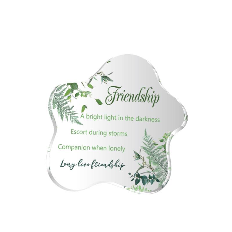 Transparent Shaped Acrylic Gift Friends Girlfriends Desktop Living Room Bedroom Decorations Ornaments