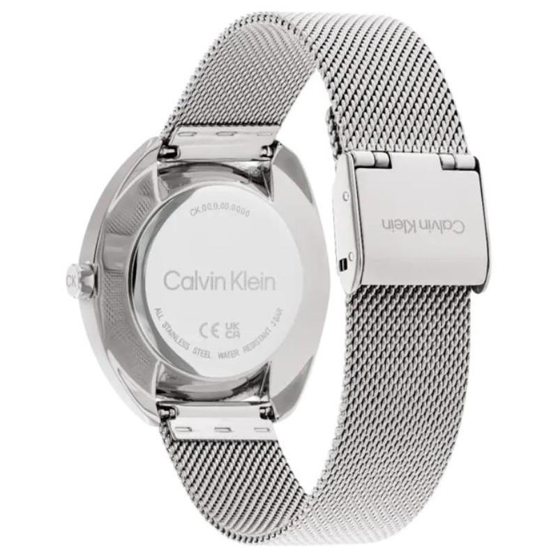 Calvin Klein Watch Quartz Movement Stainless Steel Strap 34mm Pink Dial Women's Watch 30 Meters Waterproof 25200269