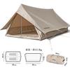 Naturehike Official Shop Lodge Tent Frame Tent Polycotton TC Ventilation Easy Setup Double Layer Family Camping Front Room Mesh Cotton Cloth