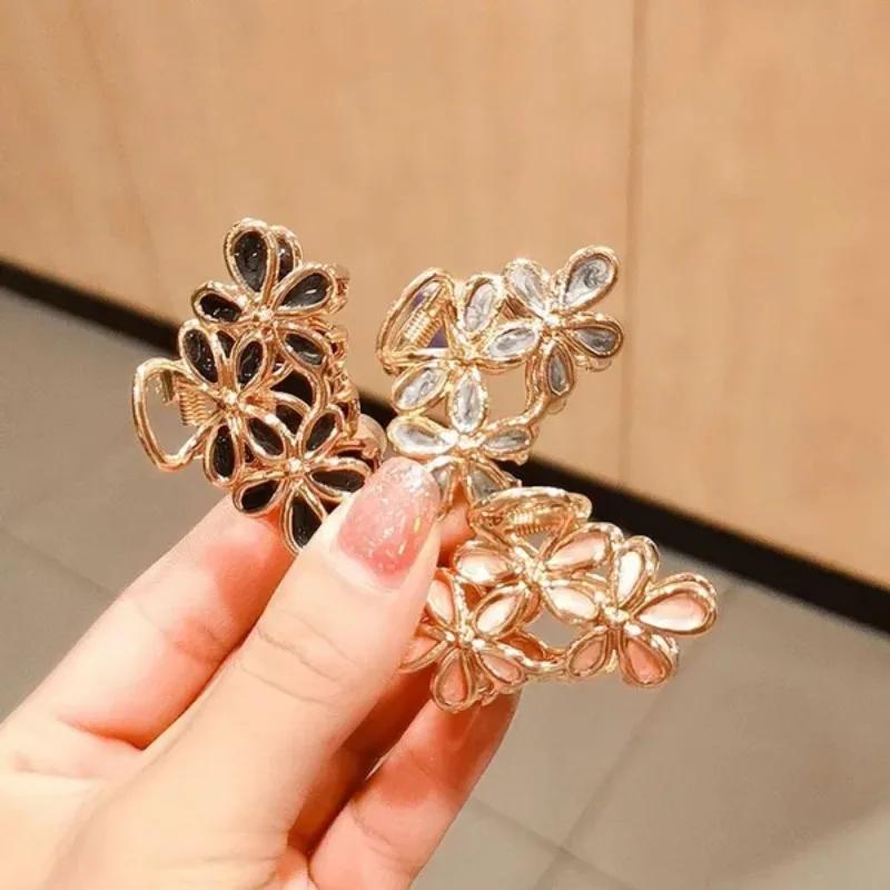 1 Pc Fashion Mini Women Flower Hair Clip Sweet Style Hairpin Claw Clip Hair Accessories