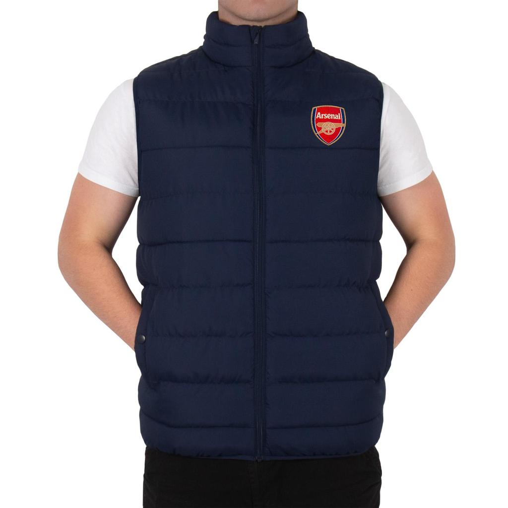 Arsenal FC Mens Quilted Padded Gilet