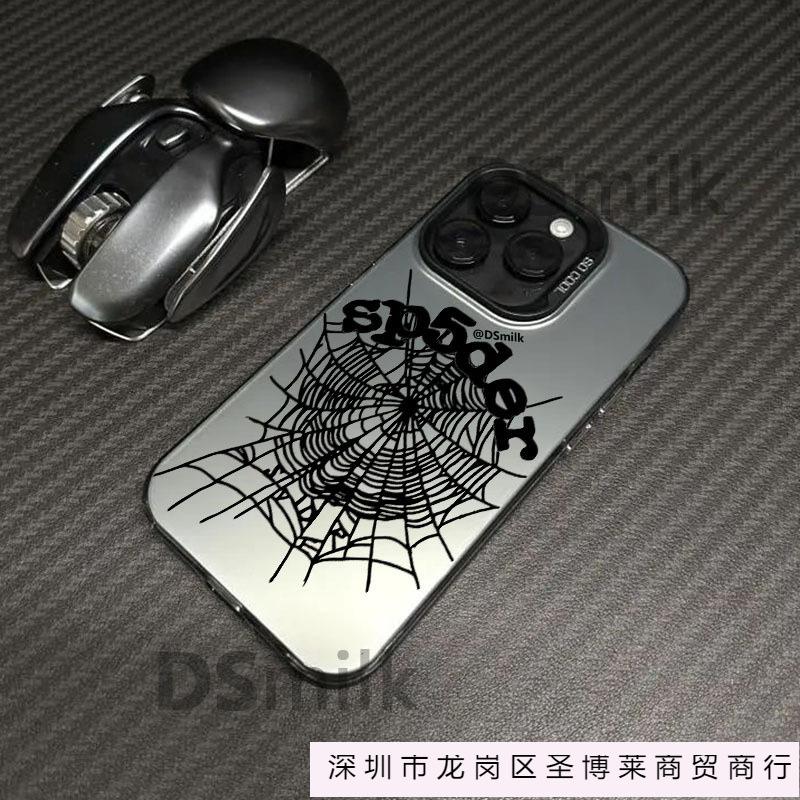 Popular spider web iPhone16Pro phone case 15/14/13 laser 12 Apple 11XsMax/p