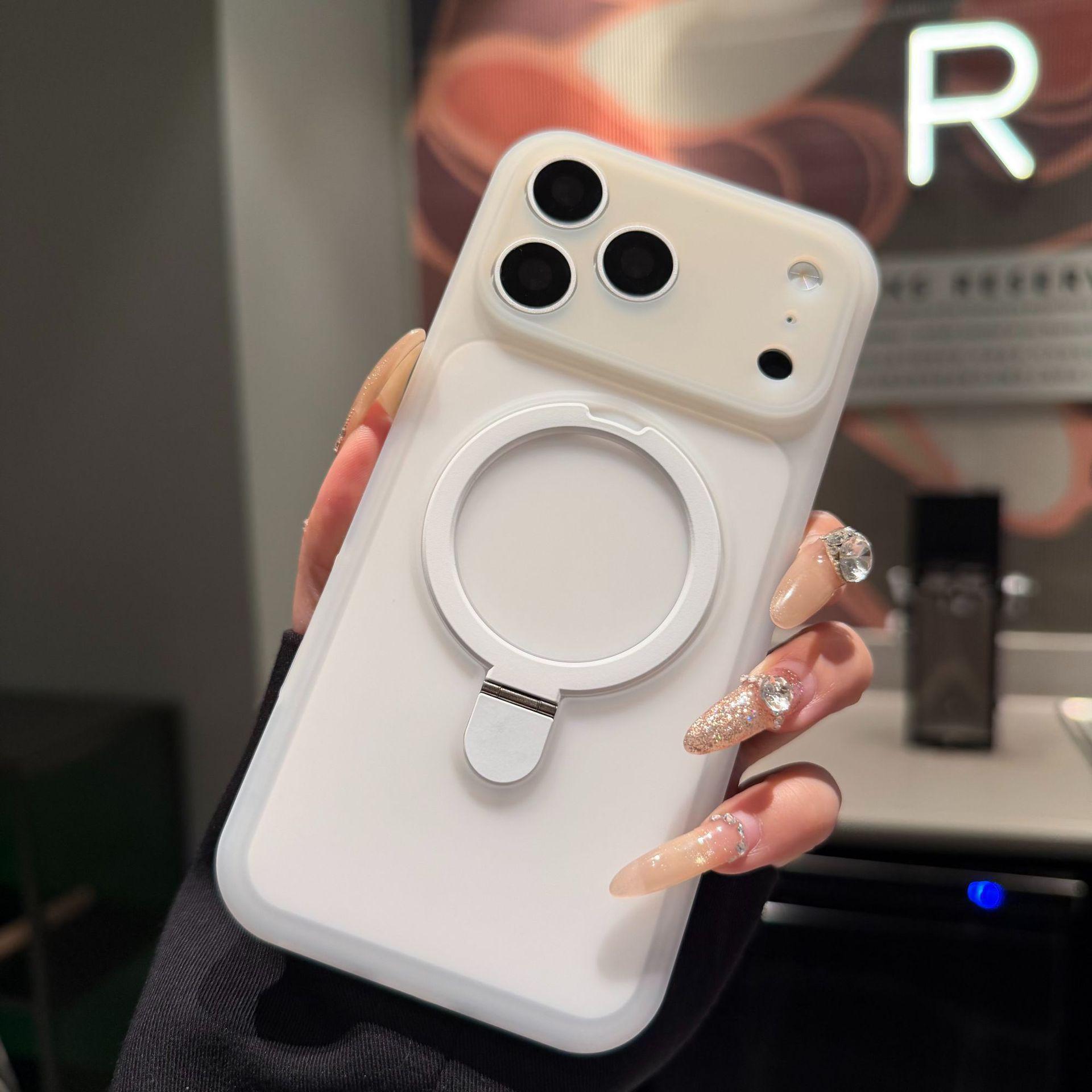 

iPhone 17 Pro Max Ice Cream Jelly Silicone Magnetic Stand Anti-Fall Case iPhone 16