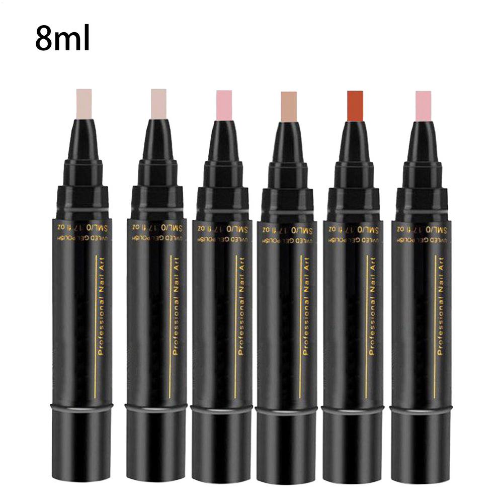 

Nail Pen 6Piece Nail Varnish Pens Quick-Dry Long-Lasting Graffiti Painting Brush for Manicure Salon Pedicure Home Beginners