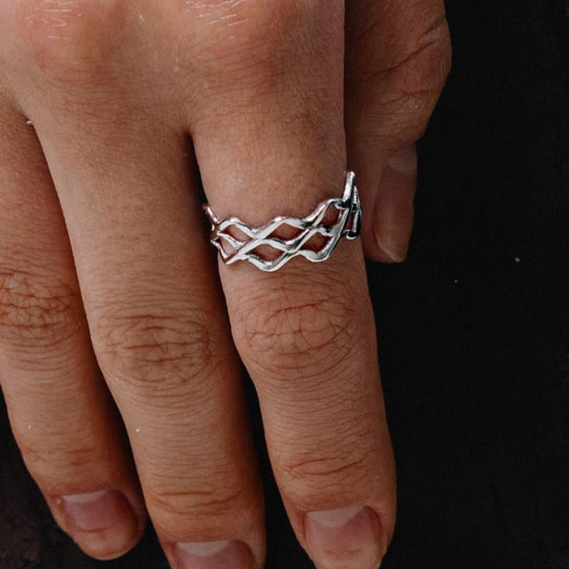 SCALETTO WS016 Wavy Line Open Ring