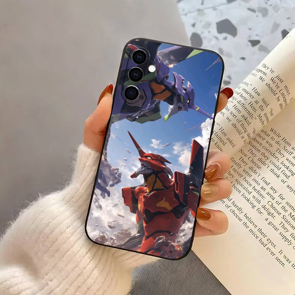 Anime EVA E-Evangelions Cool Phone Case For Samsung Galaxy A73,A72,A71,A70,A53,A52,A51,Soft Silicone Black Cover