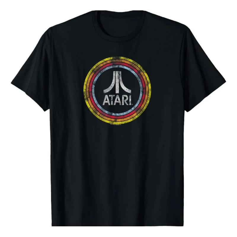 Logotipo Fuji Vintage Desgastado De Ripple Junction X Atari S разноцветный