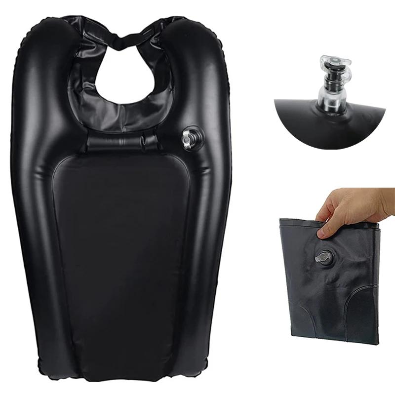 Einfaches aufblasbares Shampoo-Becken aus PVC, schnelles Aufblasen und Entleeren des Haarwaschbeckens für schwangere Frauen und ältere Menschen, neues tragbares Shampoo-Pad
