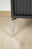 Loft furniture leg silver chrome height 18 cm